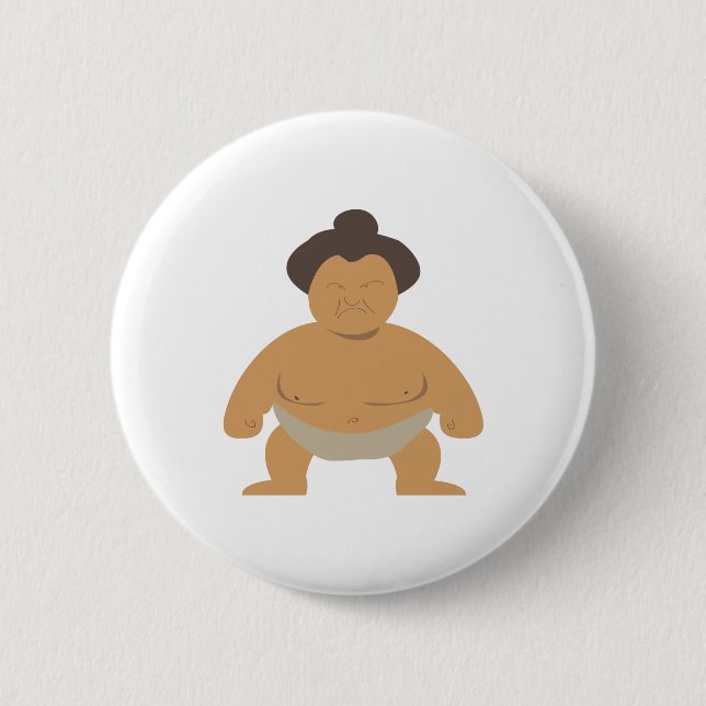 Sumo-Ringkämpfer Button (Vorderseite)