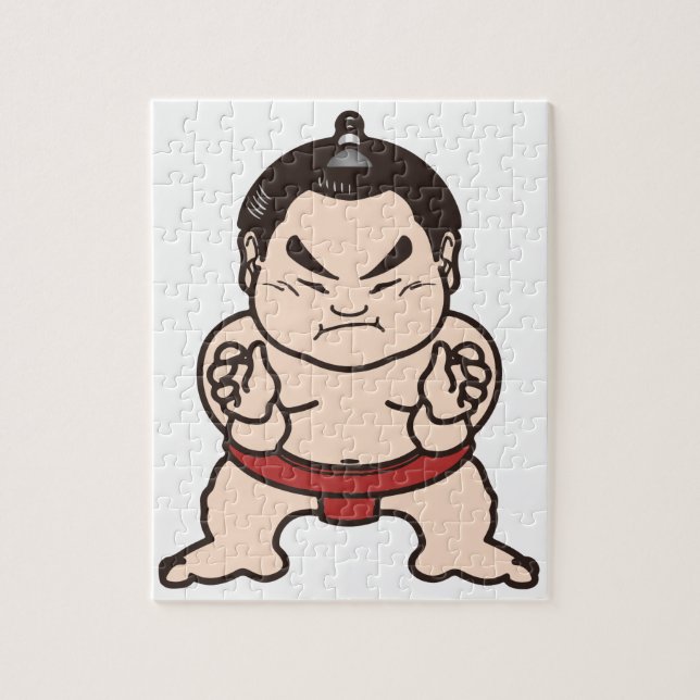 Sumo-Ringkämpfer-Cartoon-Japan-Japaner-Wrestling (Vertikal)