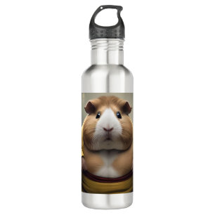 "Sumo Squeakdown: Der mächtige Meerschweinchen-Rin Edelstahlflasche