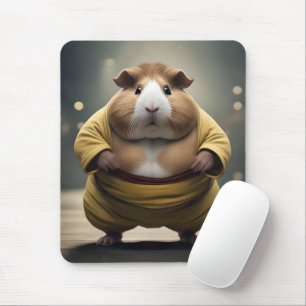 "Sumo Squeakdown: Der mächtige Meerschweinchen-Rin Mousepad