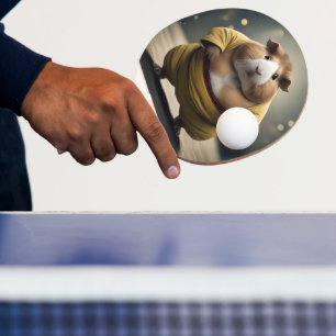 "Sumo Squeakdown: Der mächtige Meerschweinchen-Rin Tischtennis Schläger
