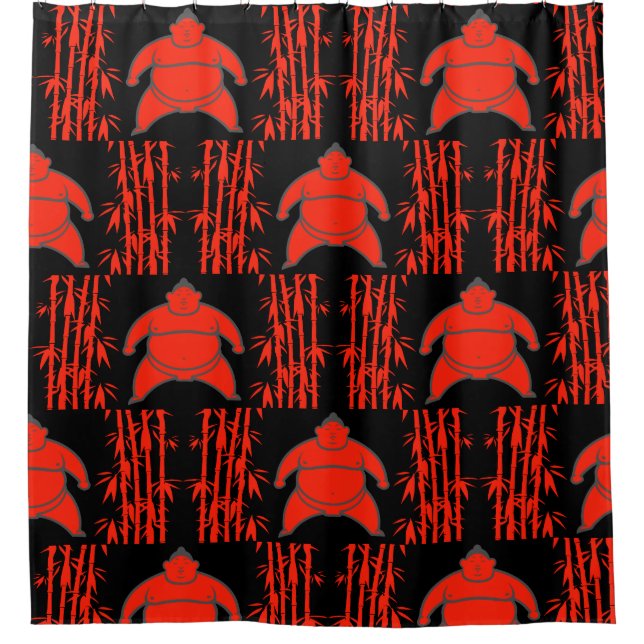 Sumo Wrestler Duschvorhang (Vorderseite)