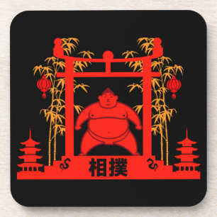Sumo Wrestler Getränkeuntersetzer