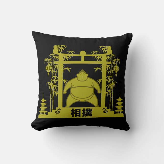 Sumo Wrestler Kissen (Vorderseite)