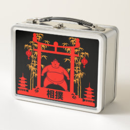 Sumo Wrestler Metall Brotdose