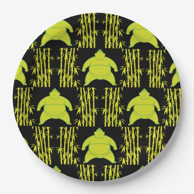 Sumo Wrestler Pappteller (Vorderseite)