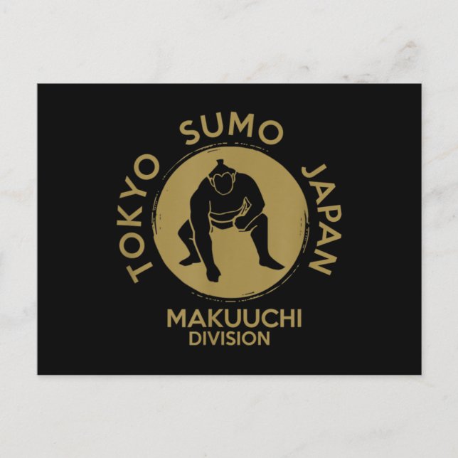 Sumo Wrestling Japan Tokyo Makuuchi Tournament Postkarte (Vorderseite)