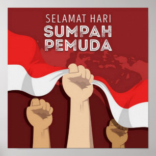 Sumpah Pemuda - Indonesische Jugendgarantie Poster
