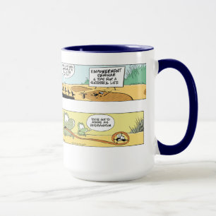 Sumpf-Cartoon-Zusammenstellung Tasse