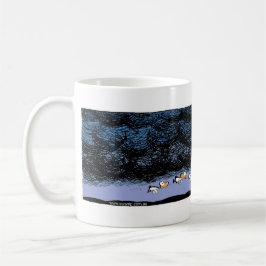 Sumpf duckt stürmisches Wetter Kaffeetasse