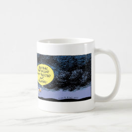 Sumpf duckt stürmisches Wetter Kaffeetasse