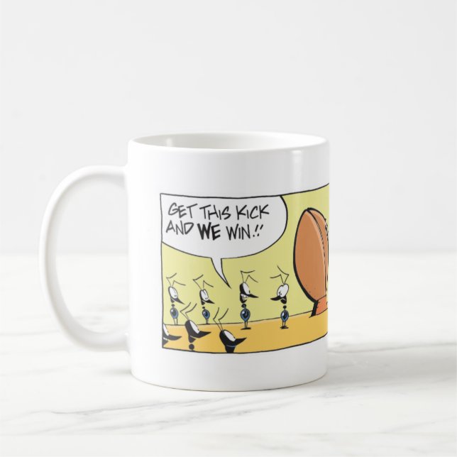 Sumpf-Fußball-Ameisen-Cartoon Kaffeetasse (Links)