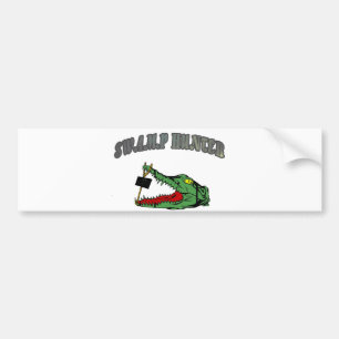 Sumpf-Jäger-Alligatorkopf Autoaufkleber