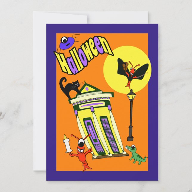 Sumpf-Monster-Keuchhuhn Einladung (Vorderseite)