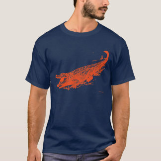 Sumpf-Schluck-Gameday-Kleid Orange Gator T-Shirt