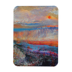 Sumpf-Sonnenuntergang 2013 Magnet