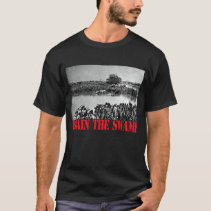 Sumpf trocken legen Capitol Kühe Vintage Druck T-Shirt