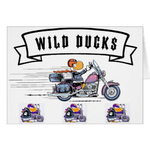 Sumpf-wilde Enten-lustige Cartoon-Karte