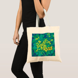 Sumpfdotterblume Sommer Wildblumen Blumenmalerei Tragetasche