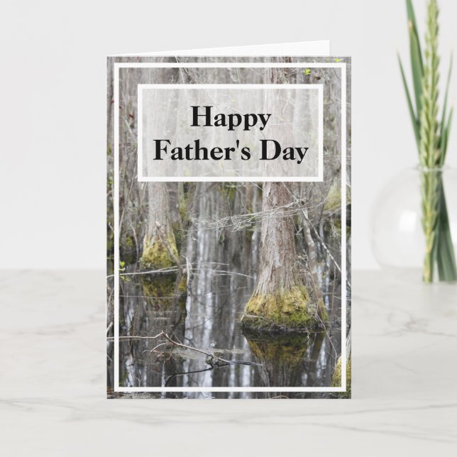 Sümpfe Foto Vatertag Karte (Vorderseite)
