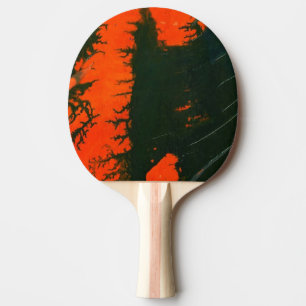 "Sumpffeuer #2" Abstrakt Ping Pong Paddle Tischtennis Schläger