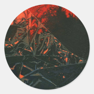 "Sumpffeuer #3" Abstract Design Sticker