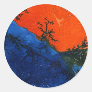 "Sumpffeuer #4" Abstract Design Sticker