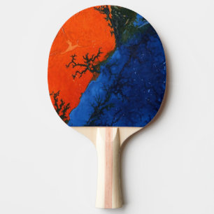 "Sumpffeuer #4" Abstrakt Ping Pong Paddle Tischtennis Schläger