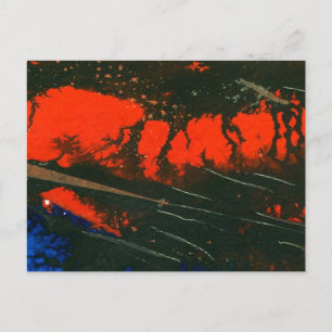 "Sumpffeuer #5" Abstrakte Design-Postkarte Postkarte