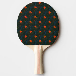 "Sumpffeuer #7" Abstrakt Ping Pong Paddle Tischtennis Schläger
