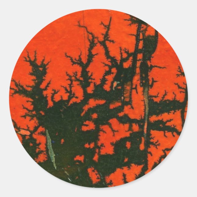 "Sumpffeuer #8" Abstract Design Sticker (Vorderseite)