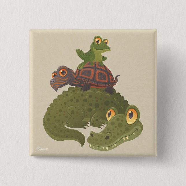 Sumpffolke Button (Vorderseite)