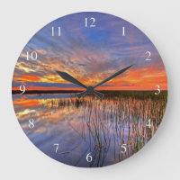 Sumpfgebiet-Sonnenuntergang
