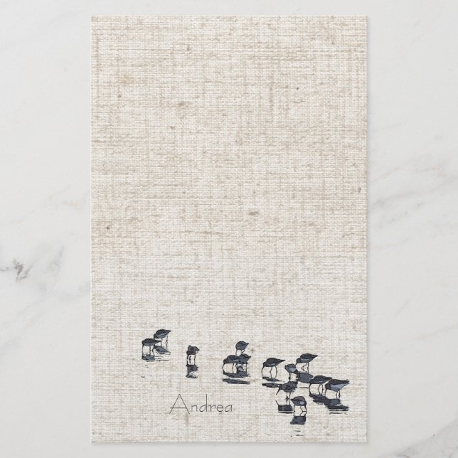 Sumpfgebiet-Vogel-Briefpapier Briefpapier (Vorderseite)