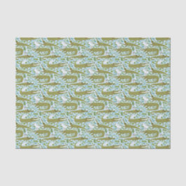 Sumpfgebietalligatorseidenpapier Seidenpapier