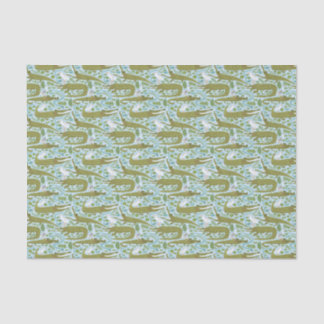 Sumpfgebietalligatorseidenpapier Seidenpapier