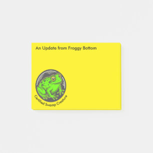 Sumpfkreaturfrosch aus dem Froschboden Post-it Klebezettel