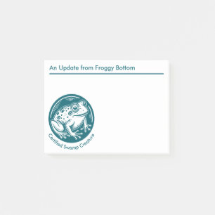 Sumpfkreaturfrosch aus dem Froschboden Post-it Klebezettel