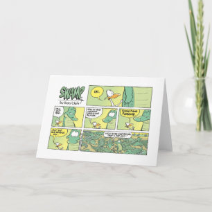 Sumpfkrokodile Relativer Weihnachtsbesuch Feiertagskarte