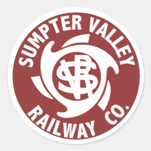 Sumpter-Tal-Eisenbahn-Aufkleber Runder Aufkleber
