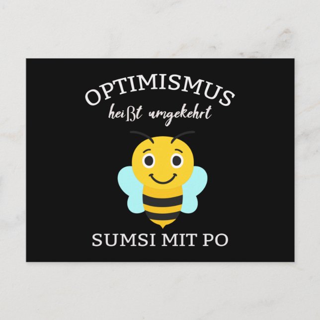 Sumsi With Butt Optim Beekeepers Bees Honey Postkarte (Vorderseite)