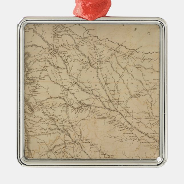 Sumter Bezirk, South Carolina Silbernes Ornament (Vorne)
