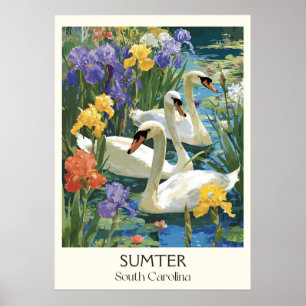 Sumter South Carolina Schwanensee Poster