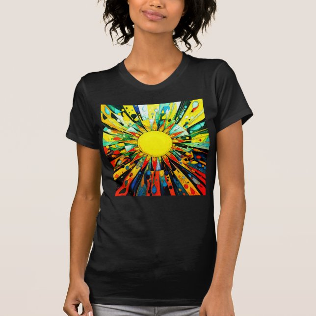 Sun Abstrakt 910 T-Shirt (Vorderseite)