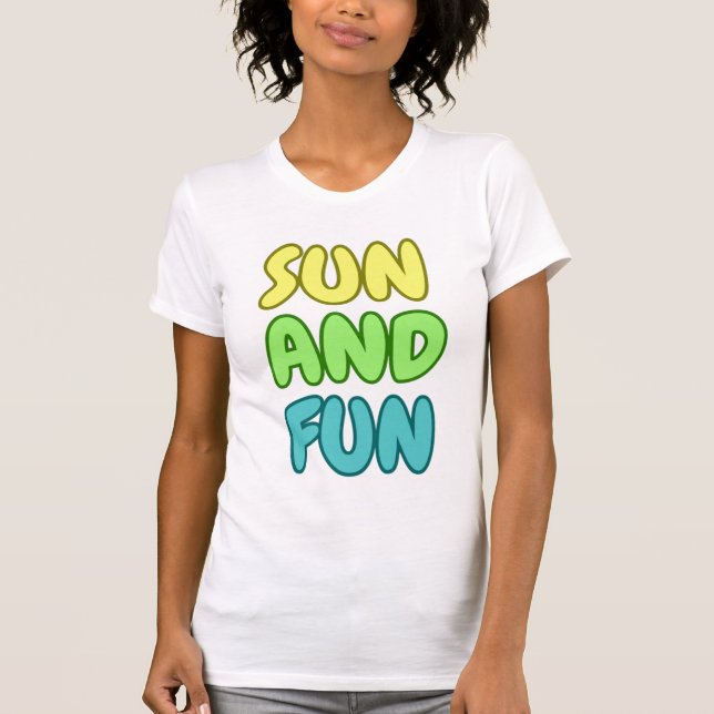 Sun And Fun  Slim Fit T-Shirt (Vorderseite)