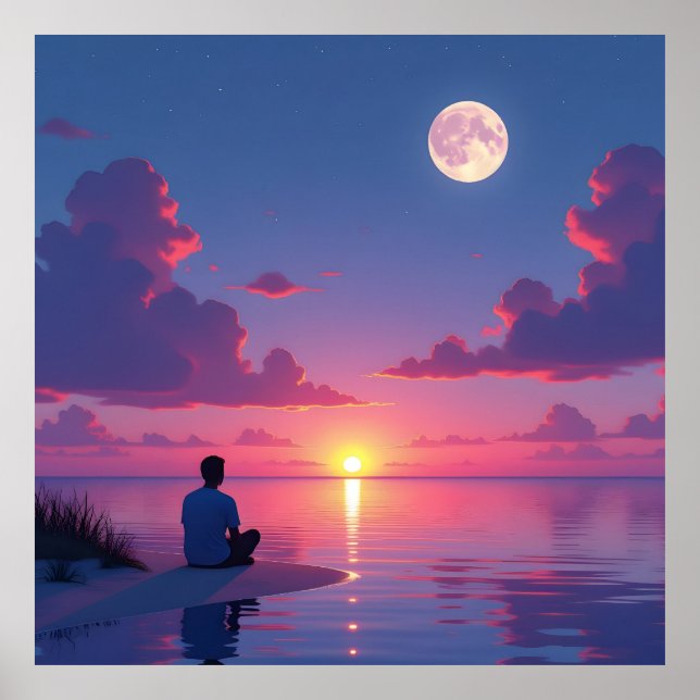 Sun and moon poster (Vorne)