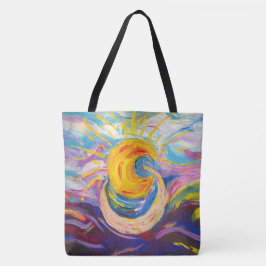"Sun and Moon" Tote Tasche (groß)