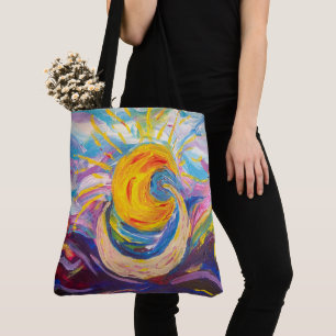 "Sun and Moon" Tote Tasche (groß)