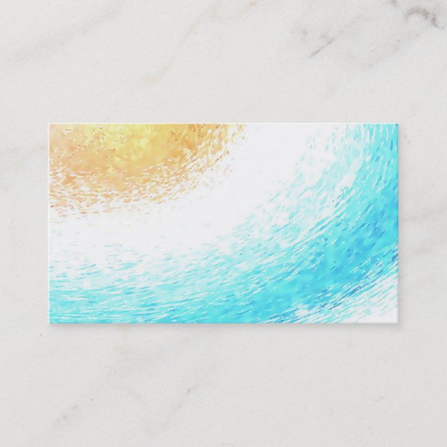 Sun-Aquarell-psychische Yoga Reiki Visitenkarten Visitenkarte (Vorderseite)