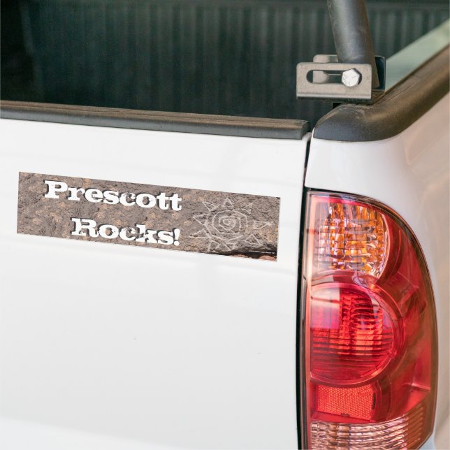 Sun auf dem Foto Lava Rock Personalisiert Autoaufkleber (Auf Lkw)